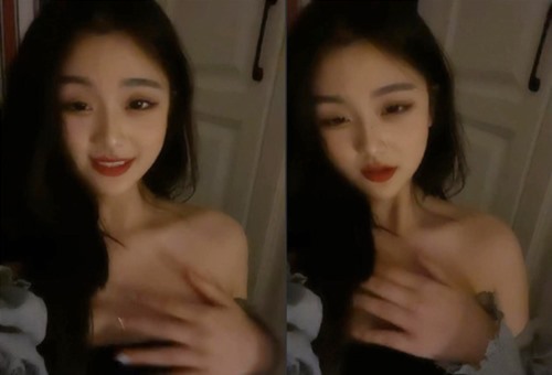 55800-抖音粉丝7万的小网红主播暖暖，长得太甜美了 声音也一样很甜美！耐不住土豪给的太多，超大尺度和土豪一对一视频抠逼，流鼻血.jpg